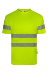 T-shirt de Alta Visibilidade em Poliéster Reciclado com Faixas Refletoras Segmentadas-Amarelo Fluorescente - 20-XS-RAG-Tailors-Fardas-e-Uniformes-Vestuario-Pro