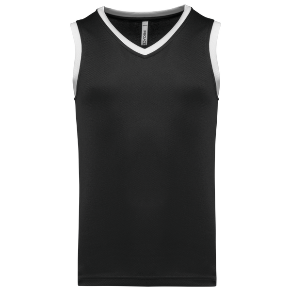 T-shirt de Basquetebol de Criança-Preto / Branco-4/6 Anos-RAG-Tailors-Fardas-e-Uniformes-Vestuario-Pro