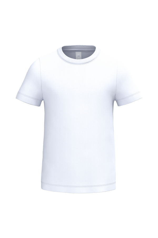 T-shirt de Criança Manga Curta-Branco Ideal-1/2 Anos-RAG-Tailors-Fardas-e-Uniformes-Vestuario-Pro
