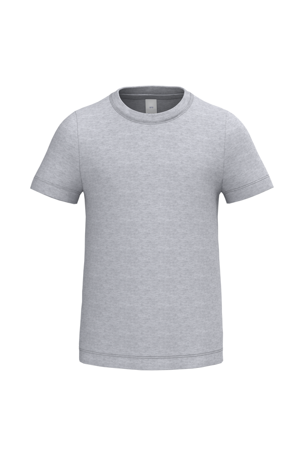 T-shirt de Criança Manga Curta-Cinzento Oxford Ideal-1/2 Anos-RAG-Tailors-Fardas-e-Uniformes-Vestuario-Pro