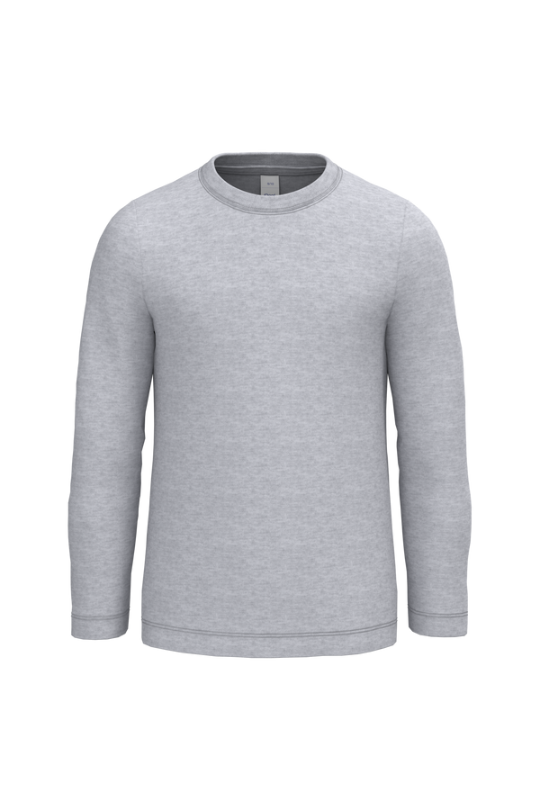 T-shirt de Criança de Manga Comprida-Cinzento Oxford Ideal-1/2 Anos-RAG-Tailors-Fardas-e-Uniformes-Vestuario-Pro