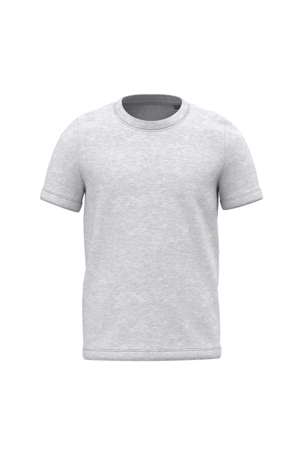 T-shirt de Criança em Algodão Biológico-Cinzento Cinza Mesclado-2/4 Anos-RAG-Tailors-Fardas-e-Uniformes-Vestuario-Pro