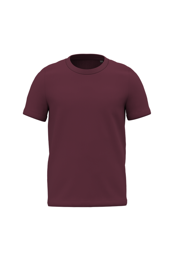 T-shirt de Criança em Algodão Biológico-Vinho-2/4 Anos-RAG-Tailors-Fardas-e-Uniformes-Vestuario-Pro