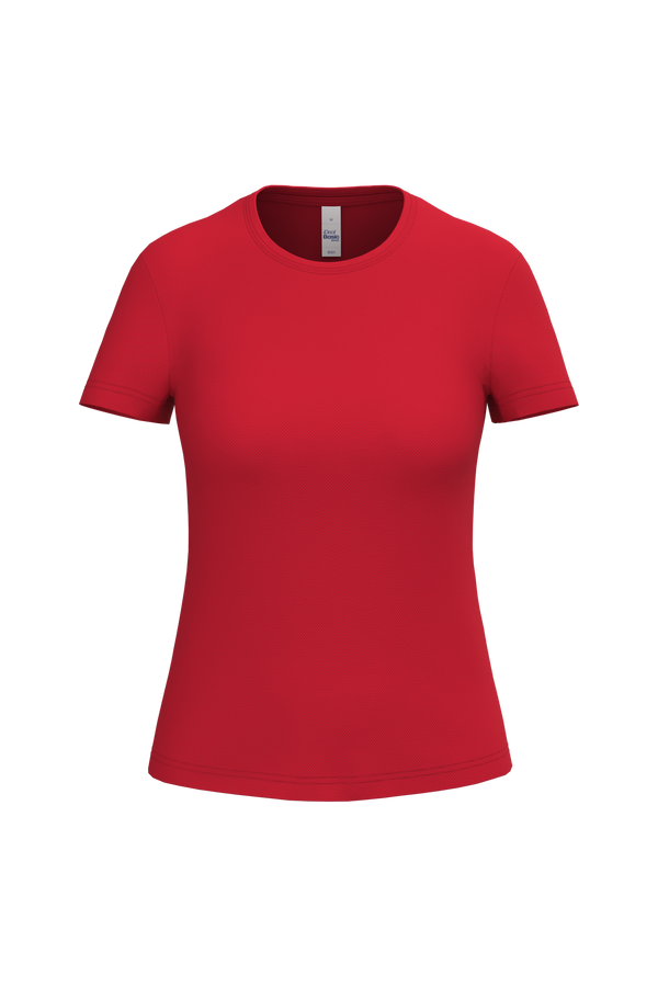 T-shirt de Desporto Senhora-Vermelho Ideal-XS-RAG-Tailors-Fardas-e-Uniformes-Vestuario-Pro