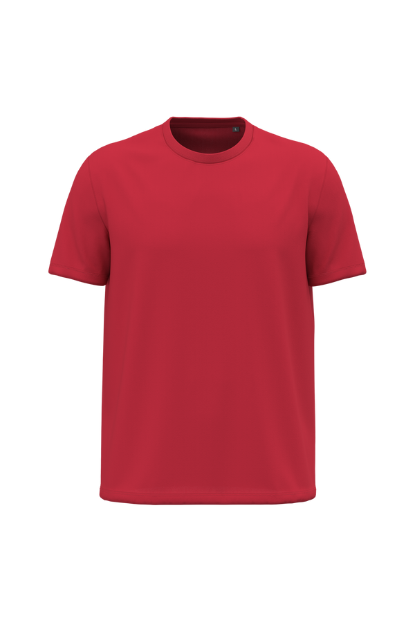 T-shirt de Homem em Algodão Biológico Manga Curta-Vermelho-2XS-RAG-Tailors-Fardas-e-Uniformes-Vestuario-Pro