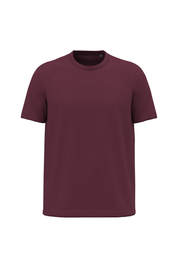 T-shirt de Homem em Algodão Biológico Manga Curta-Vinho-2XS-RAG-Tailors-Fardas-e-Uniformes-Vestuario-Pro