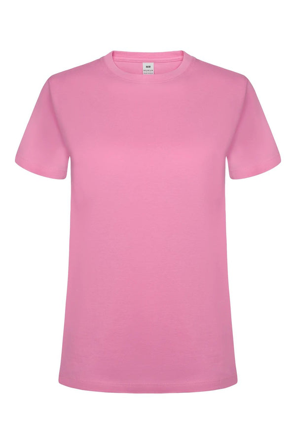 T-shirt de Mulher de Manga Curta Palm 190-Candy Pink - 422-XS-RAG-Tailors-Fardas-e-Uniformes-Vestuario-Pro