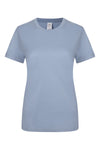 T-shirt de Mulher de Manga Curta Palm 190-Sky Blue - 501-XS-RAG-Tailors-Fardas-e-Uniformes-Vestuario-Pro