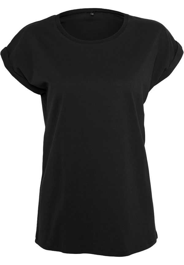 T-shirt de Senhora com Dobra nas Mangas-Preto-XS-RAG-Tailors-Fardas-e-Uniformes-Vestuario-Pro