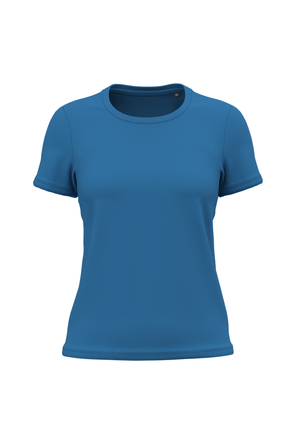 T-shirt de Senhora em Algodão Biológico Bio150-Azul Royal Claro-XS-RAG-Tailors-Fardas-e-Uniformes-Vestuario-Pro