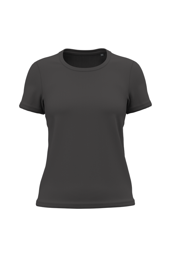 T-shirt de Senhora em Algodão Biológico Bio150-Cinzento Escuro-XS-RAG-Tailors-Fardas-e-Uniformes-Vestuario-Pro