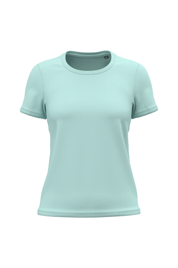T-shirt de Senhora em Algodão Biológico Bio150-Menta Gelo-XS-RAG-Tailors-Fardas-e-Uniformes-Vestuario-Pro
