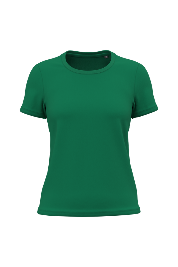 T-shirt de Senhora em Algodão Biológico Bio150-Verde Kelly-XS-RAG-Tailors-Fardas-e-Uniformes-Vestuario-Pro