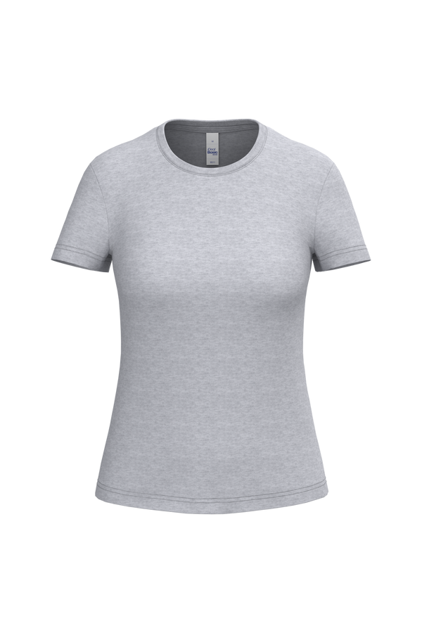 T-shirt de Senhora iDeal150 Decote Redondo-Cinzento Oxford Ideal-XS-RAG-Tailors-Fardas-e-Uniformes-Vestuario-Pro