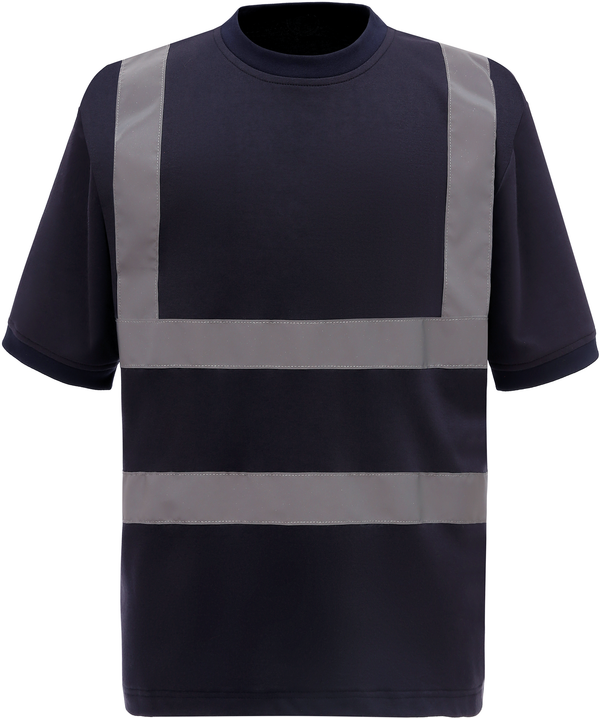 T-shirt de alta visibilidade de manga curta-Azul Marinho-S-RAG-Tailors-Fardas-e-Uniformes-Vestuario-Pro