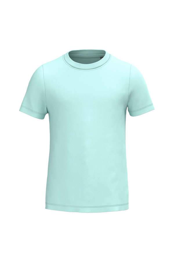 T-shirt de criança BIO150IC com decote redondo-Menta Gelo-2/4 Y (2/4 ans)-RAG-Tailors-Fardas-e-Uniformes-Vestuario-Pro