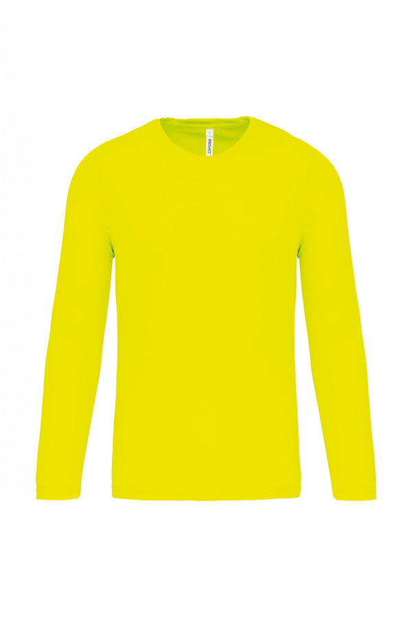 T-shirt de desporto 100% poliéster-Amarelo Florescente-XS-RAG-Tailors-Fardas-e-Uniformes-Vestuario-Pro