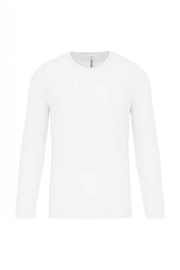 T-shirt de desporto 100% poliéster-Branco-XS-RAG-Tailors-Fardas-e-Uniformes-Vestuario-Pro