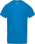 T-shirt de desporto de homem com decote em V de manga curta-Aqua Azul-XS-RAG-Tailors-Fardas-e-Uniformes-Vestuario-Pro