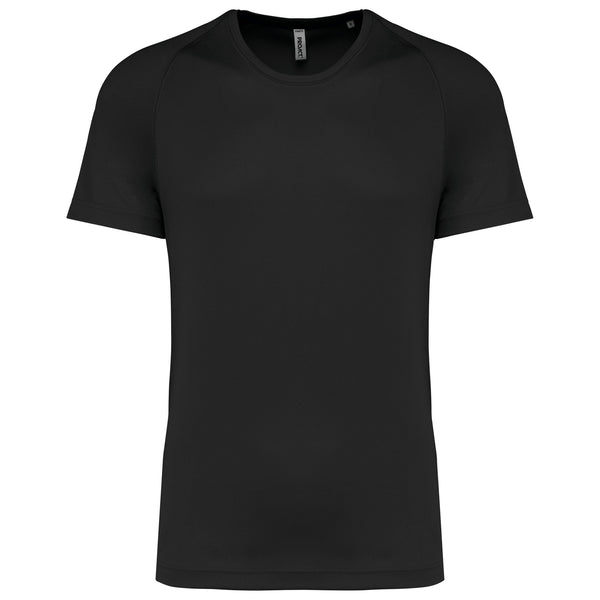 T-shirt de desporto de homem de material reciclado com decote redondo-Black-XS-RAG-Tailors-Fardas-e-Uniformes-Vestuario-Pro