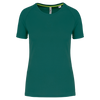 T-shirt de desporto de senhora de material reciclado com decote redondo-Verde Gingko-XXL-RAG-Tailors-Fardas-e-Uniformes-Vestuario-Pro