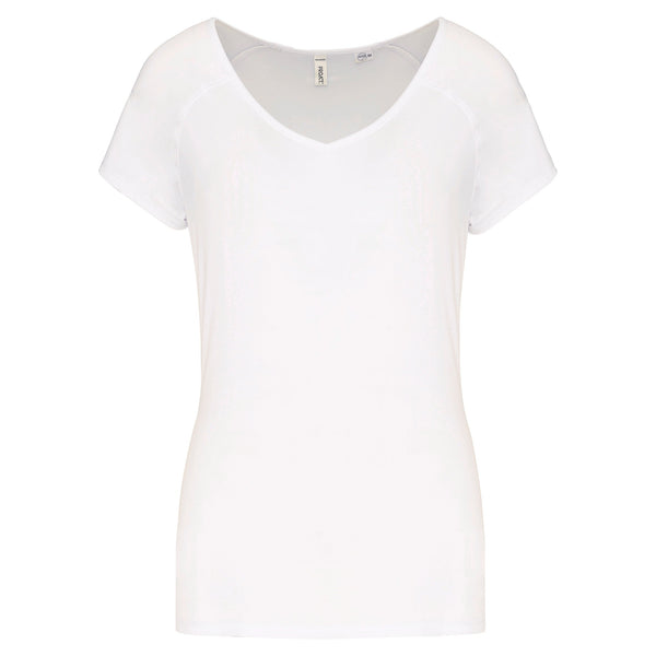 T-shirt de desporto de senhora eco-responsável-White-XS-RAG-Tailors-Fardas-e-Uniformes-Vestuario-Pro