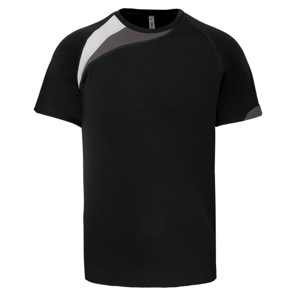 T-shirt de desporto manga curta-Black / White / Storm Grey-XS-RAG-Tailors-Fardas-e-Uniformes-Vestuario-Pro