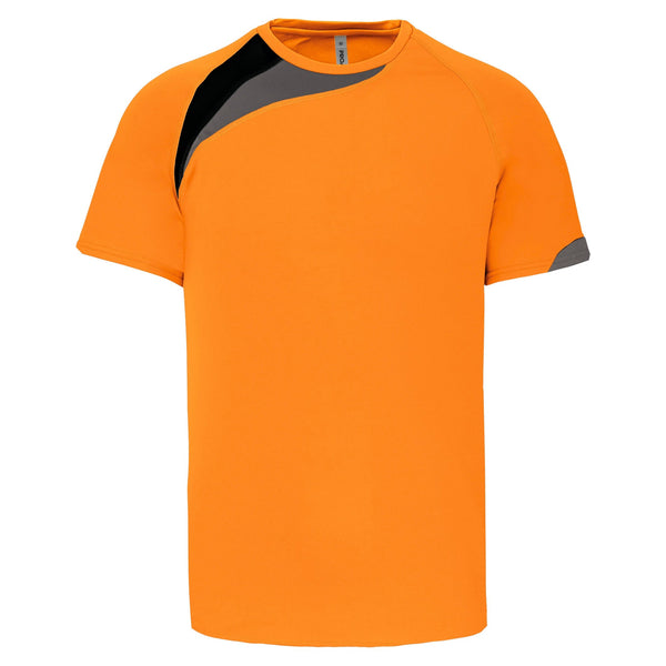 T-shirt de desporto manga curta-Orange / Black / Storm Grey-XS-RAG-Tailors-Fardas-e-Uniformes-Vestuario-Pro