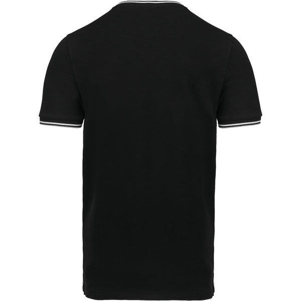 T-shirt de homem em malha piqué com decote V-RAG-Tailors-Fardas-e-Uniformes-Vestuario-Pro
