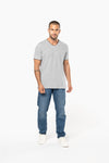 T-shirt de homem em malha piqué com decote V-RAG-Tailors-Fardas-e-Uniformes-Vestuario-Pro