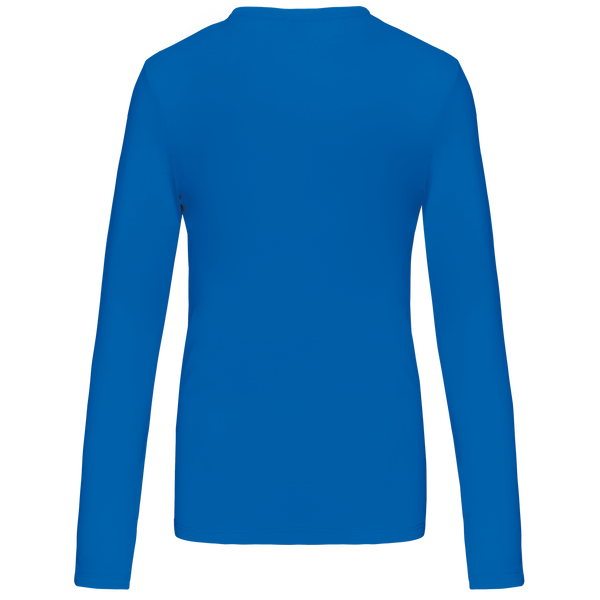 T-shirt de manga comprida decote em V para senhora-RAG-Tailors-Fardas-e-Uniformes-Vestuario-Pro