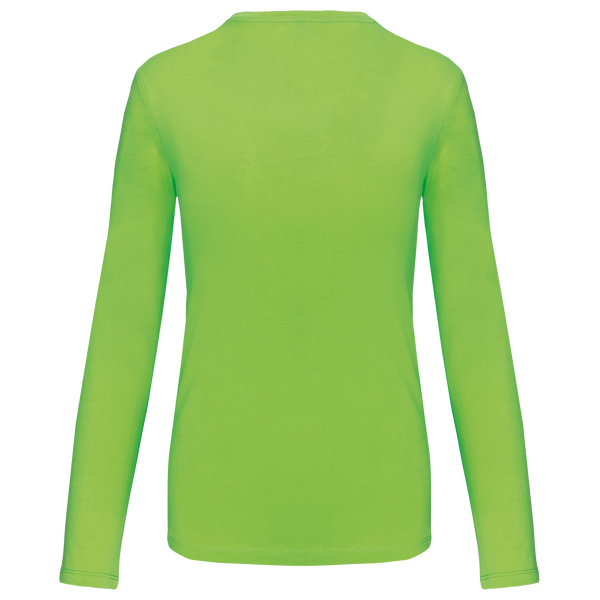 T-shirt de manga comprida decote em V para senhora-RAG-Tailors-Fardas-e-Uniformes-Vestuario-Pro