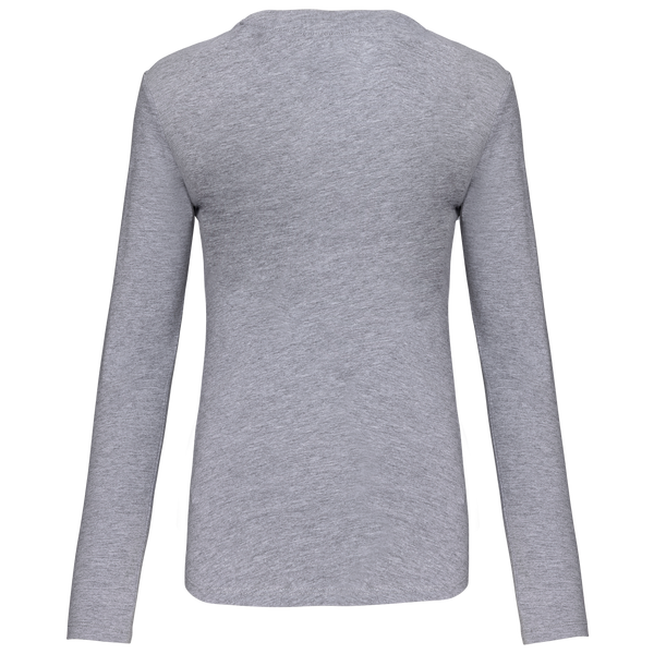 T-shirt de manga comprida decote em V para senhora-RAG-Tailors-Fardas-e-Uniformes-Vestuario-Pro