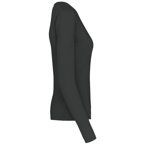 T-shirt de manga comprida decote em V para senhora-RAG-Tailors-Fardas-e-Uniformes-Vestuario-Pro