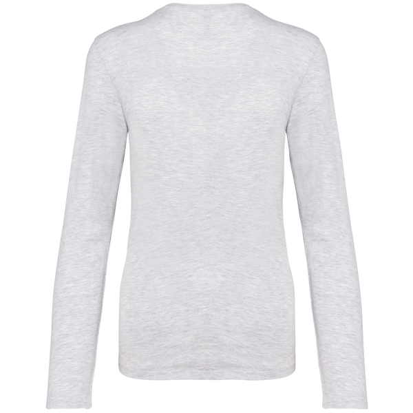 T-shirt de manga comprida decote em V para senhora-RAG-Tailors-Fardas-e-Uniformes-Vestuario-Pro