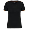 T-shirt de senhora Day To Day de manga curta-Black / Orange-XS-RAG-Tailors-Fardas-e-Uniformes-Vestuario-Pro