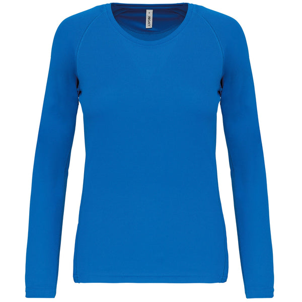 T-shirt de senhora de desporto de manga comprida-Aqua Blue-XS-RAG-Tailors-Fardas-e-Uniformes-Vestuario-Pro