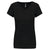T-shirt de senhora decote V de manga curta-Black-S-RAG-Tailors-Fardas-e-Uniformes-Vestuario-Pro