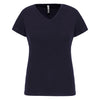 T-shirt de senhora decote V de manga curta-Navy-S-RAG-Tailors-Fardas-e-Uniformes-Vestuario-Pro