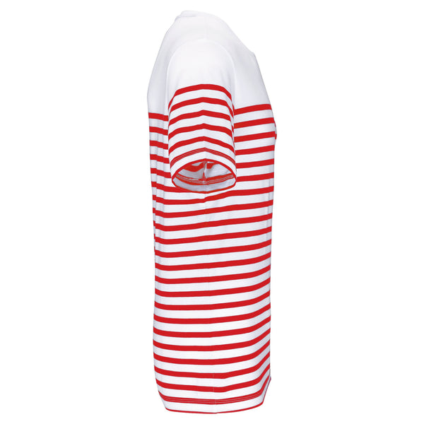 T-shirt estilo marinheiro Bio com decote redondo para homem-RAG-Tailors-Fardas-e-Uniformes-Vestuario-Pro