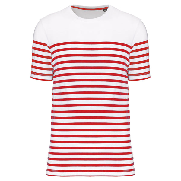 T-shirt estilo marinheiro Bio com decote redondo para homem-RAG-Tailors-Fardas-e-Uniformes-Vestuario-Pro