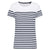 T-shirt estilo marinheiro Bio com decote redondo para senhora-White / Navy Stripes-XS-RAG-Tailors-Fardas-e-Uniformes-Vestuario-Pro