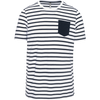 T-shirt estilo marinho-White / Navy Stripes-S-RAG-Tailors-Fardas-e-Uniformes-Vestuario-Pro
