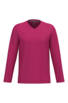 T-shirt manga comprida e decote V-Fuchsia-S-RAG-Tailors-Fardas-e-Uniformes-Vestuario-Pro