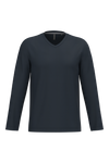 T-shirt manga comprida e decote V-Navy-S-RAG-Tailors-Fardas-e-Uniformes-Vestuario-Pro