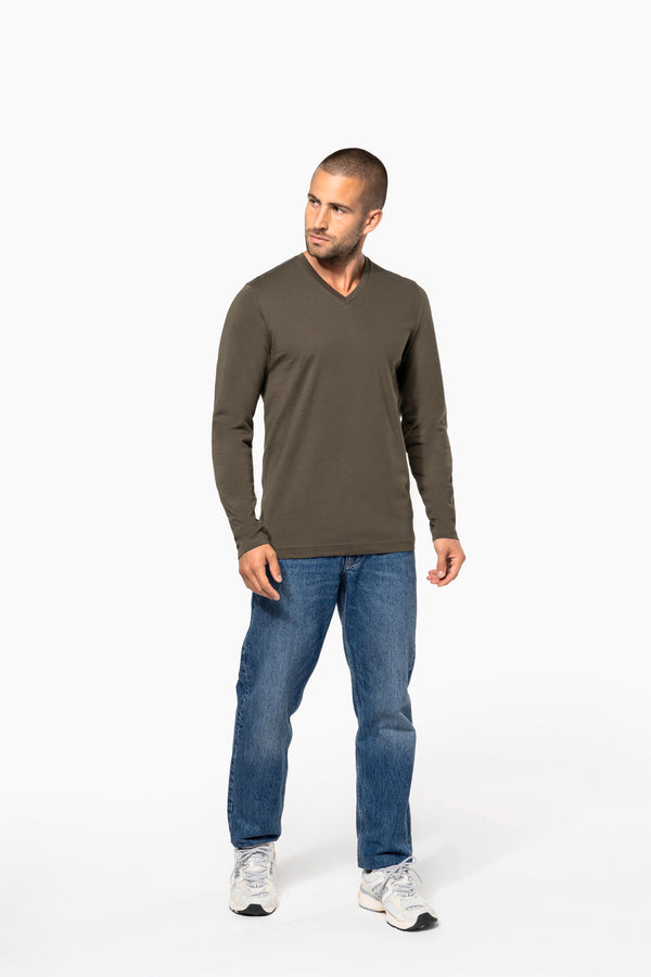 T-shirt manga comprida e decote V-RAG-Tailors-Fardas-e-Uniformes-Vestuario-Pro