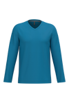T-shirt manga comprida e decote V-Tropical Blue-S-RAG-Tailors-Fardas-e-Uniformes-Vestuario-Pro