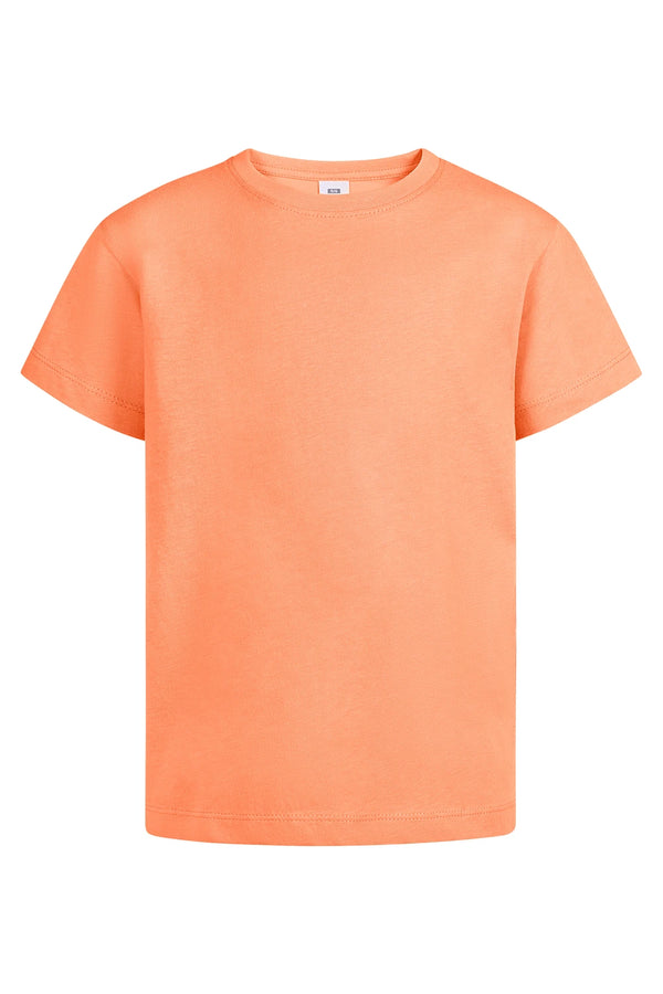 T-shirt manga curta criança PALM 190g-Peach-313-1/2-RAG-Tailors-Fardas-e-Uniformes-Vestuario-Pro