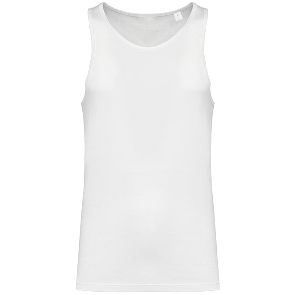 T-shirt sem manga eco-responsável de homem-White-S-RAG-Tailors-Fardas-e-Uniformes-Vestuario-Pro