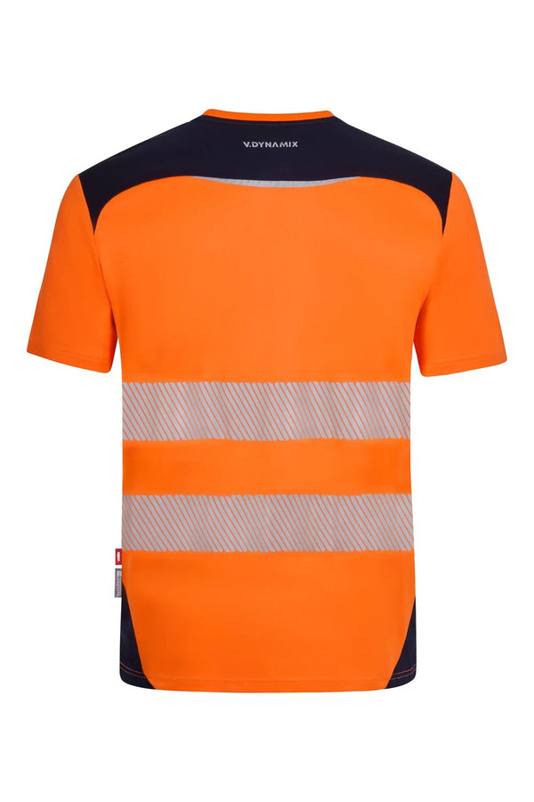 T-shirt técnica de alta visibilidade V.Dynamix Hi Vis-RAG-Tailors-Fardas-e-Uniformes-Vestuario-Pro